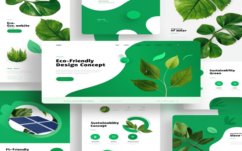 Hero image representing Sustainable Web Design, featuring a blend of nature and digital elements to symbolize eco-friendliness and technology.