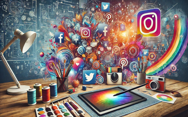Abstract representation of web design trends in 2023 using modern shapes, colors, and forms.